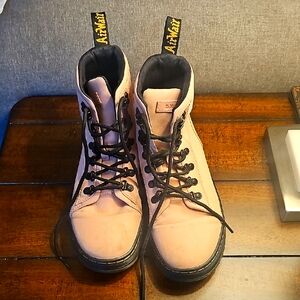 Dr. Martens Pink and Black Combat Boots